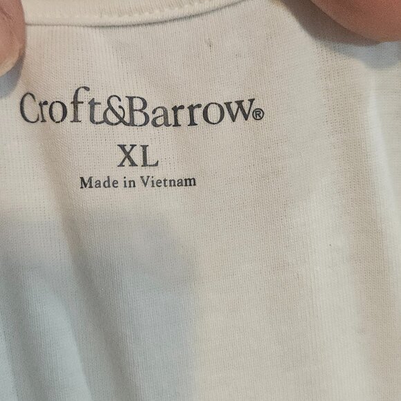 Croft & Barrow White Tank Top – Size XL – Classic Sleeveless Basic - Picture 4 of 4